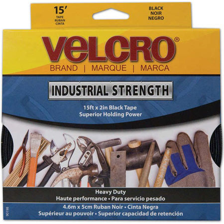 VELCRO Brand Industrial Strength 15' x 2" White Tape
