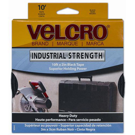 VELCRO Brand Industrial Strength 10' x 2" Tape, Black