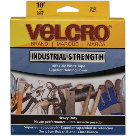 VELCRO Brand Industrial Strength 10' x 2" Tape, White
