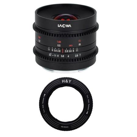 Venus Laowa 9mm T2.9 Zero-D Cine Lens for Canon RF with H&Y RevoRing Adapter
