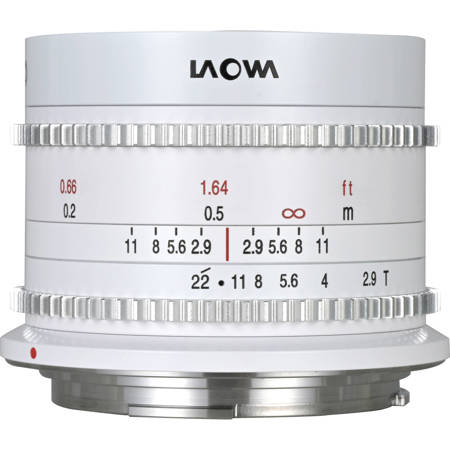 Venus Laowa 9mm T2.9 Zero-D Cine Lens for Canon RF, White
