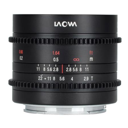 Venus Laowa 9mm T2.9 Zero-D Cine Lens for MFT Lens Mount - SKU#1607516