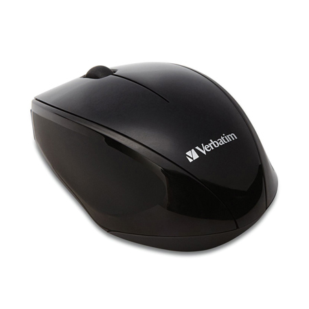 Verbatim Wireless Multi-Trac Blue LED Optical Mouse, Black