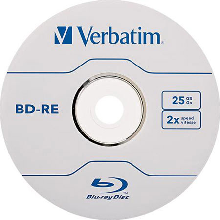 Verbatim BD-RE 25GB 2X 10 Pack Spindle Box