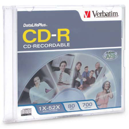 Verbatim 94521 CD-R 80 min,700MB DataLifePlus Branded,1