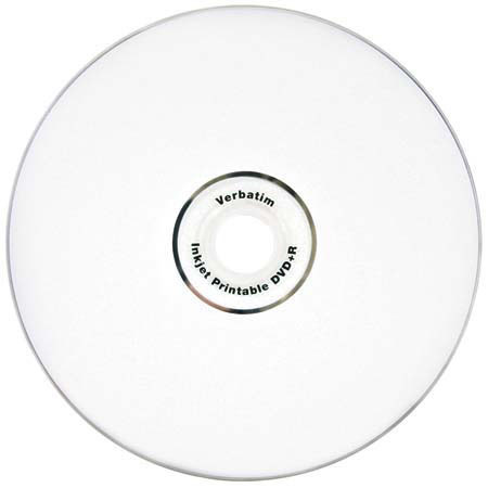Verbatim 94917 DVD+R 4.7GB Inkjet Printable, 50 Pack