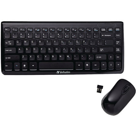 Verbatim 97472 Mini Wireless Slim Keyboard and Mouse
