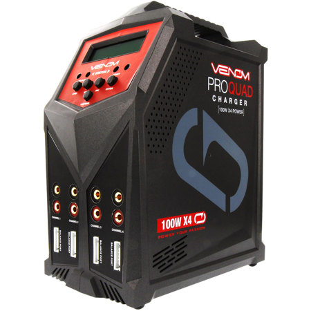 Venom Pro Quad 100W 7A 4-Port AC/DC LiPo, LiHV & NiMH Battery Balance Charger