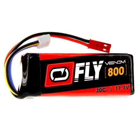 Venom Fly 30C 3S 800mAh 11.1V LiPo Battery with JST Plug
