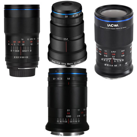 Venus Laowa 25mm, 65mm, 100mm f/2.8, 85mm f/5.6 Ultra Macro Lens Kit for Sony FE