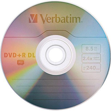 Verbatim 95014 DVD+R Double Layer Media, 8.5GB, 3 Pack