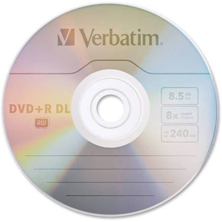 Verbatim 95484 DVD+R Double Layer Media, 8.5GB, 15 Pack