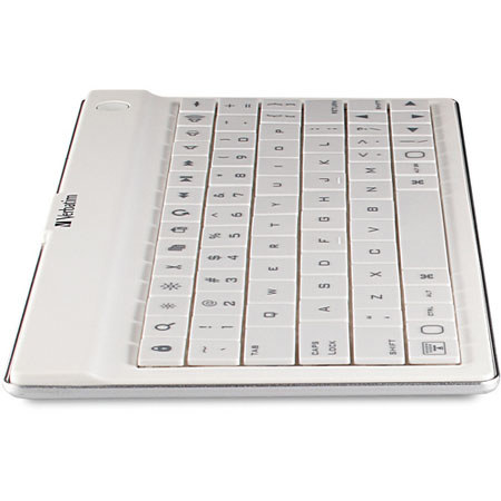 Verbatim Keyboard Wireless, Bluetooth, for Tablet, Cellular Phone - White