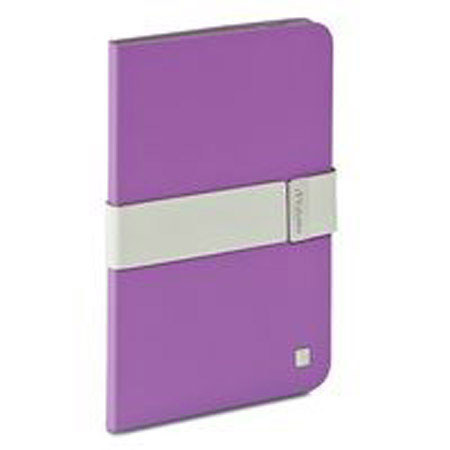 Verbatim Folio Signature for iPad Mini/iPad Mini w/Retina Display, Purple/Grey