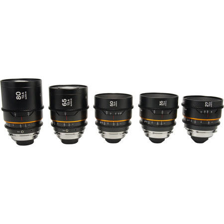 Venus Laowa Nanomorph 1.5x S35 Anamorphic Lens 27, 35, 50, 65 & 80mm Set PL Mount/Canon EF Amber Flare