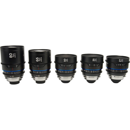 Venus Laowa Nanomorph 1.5x S35 Anamorphic Lens 27, 35, 50, 65 & 80mm Set PL Mount/Canon EF Blue Flare