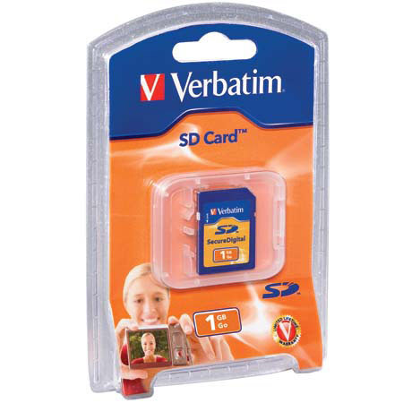 Verbatim 1 GB SD (Secure Digital) Memory Card