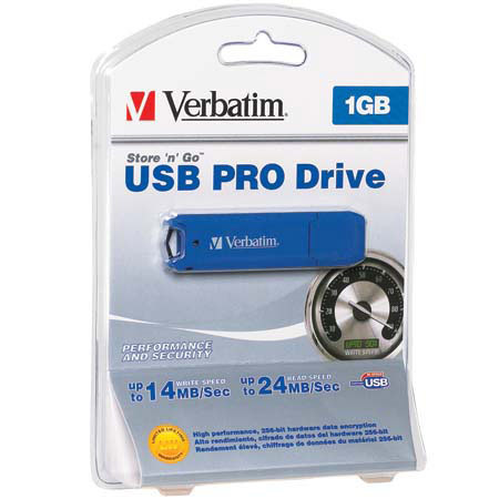 Verbatim 1 GB Store'n'Go Pro USB Flash Drive with 90x Write & 160x Read #95020