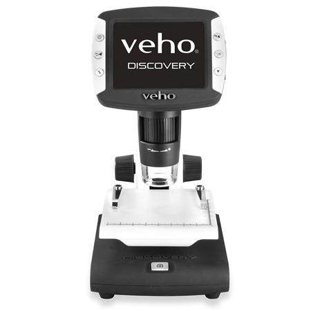 Veho VMS-005 5MP Digital Microscope with LCD Live View Screen, Black/White