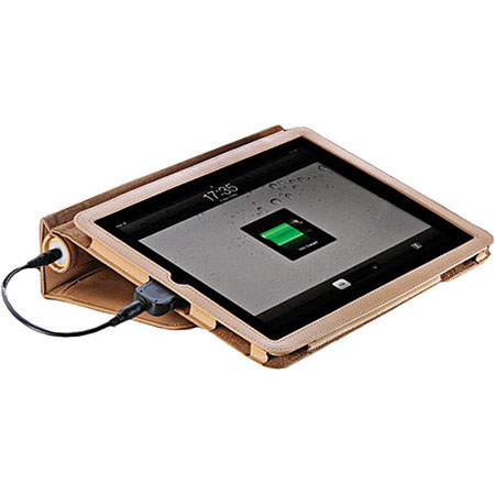 Veho VPP-003-TAN Pebble Folio Battery & Case for iPad Generation 1/2/3, Tan