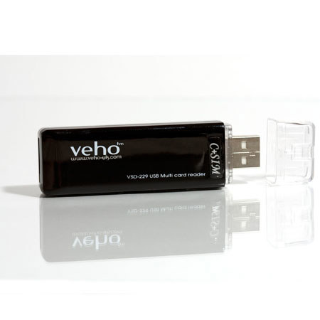 Veho VSD-229 54 in 1 Multi Card Reader + Sim Backup, Black