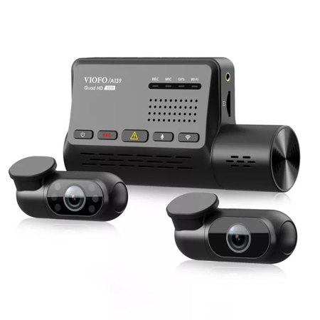 VIOFO A139 3-Channel Dash Cam - Front 2K 1440P + Interior 1080P+Rear 1080P Wi-Fi