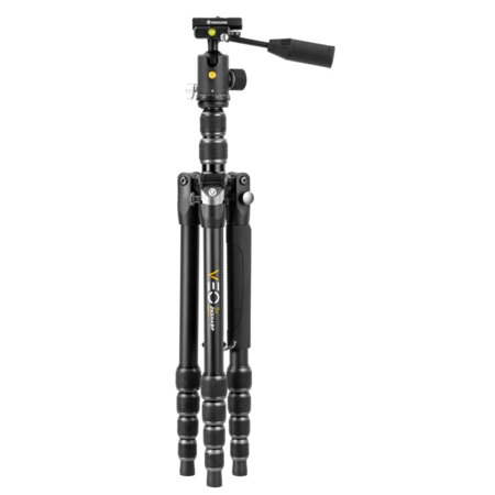 Vanguard VEO 3T 265HABP 5-Section Aluminum Tripod w/Ball Head & Pan Handle,Black