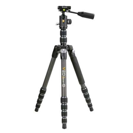 Vanguard VEO 3T 265HCBP 5-Section CF Tripod with Ball Head & Pan Handle, Black