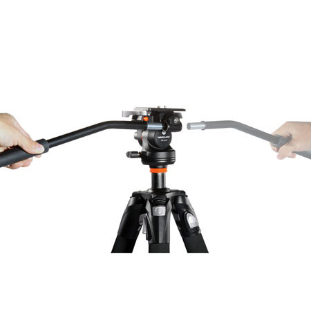 Vanguard Abeo 243CV Carbon Fiber Video Tripod with PH-113V 2-Way Video Pan Head