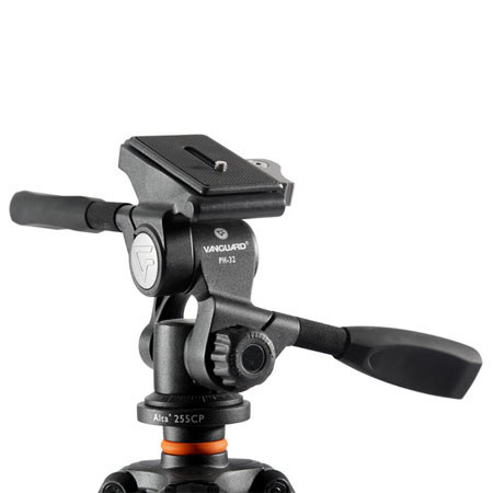 Vanguard Alta + 255CP Carbon Fiber 5-Section Tripod Leg Set with PH-32 Panhead and Tripod Case, Maximum Height 53-7/8", Supports 8.8 lbs