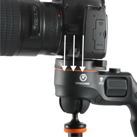 Vanguard ESPOD CX 233AGH 3-section Aluminum Tripod with GH-20 Pistol Grip Head