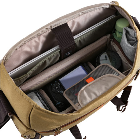 Vanguard Havana 33 Messenger Camera Bag, Khaki and Brown