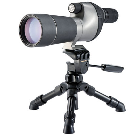 Vanguard High Plains 561 15-45x-60mm Spotting Scope Kit with Straight Eyepiece, Tabletop Tripod, Protective Hard Case, Soft Bag, Shoulder Strap, Cleaning Kit