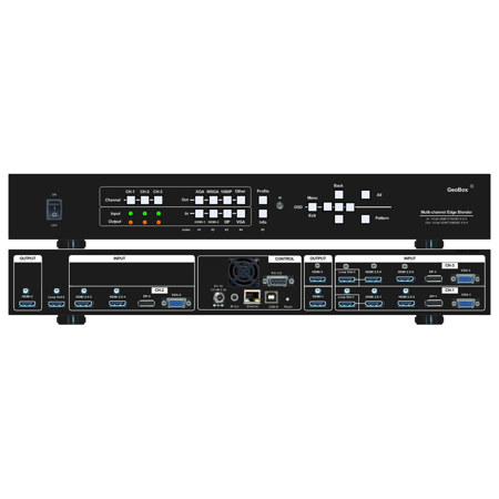 VigilLink GeoBox M810 Series 4K Edge Blending Processor with PIP & POP 3-Channel