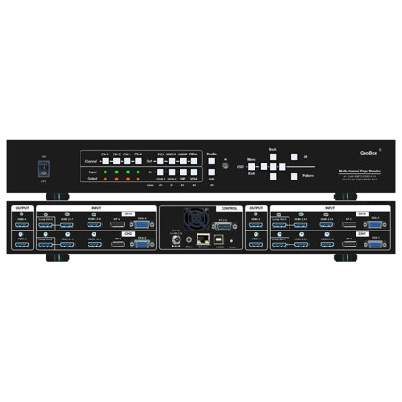 VigilLink GeoBox M810 Series 4K Edge Blending Processor with PIP & POP 4-Channel