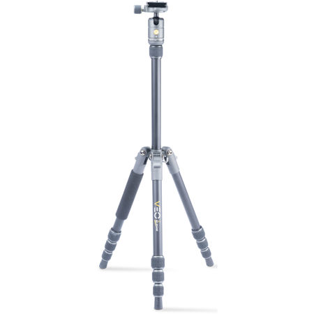 Vanguard VEO 2 GO 204AB Travel Tripod Kit with 4-Section Aluminum Tripod & T-45 Compact Ball Head, 6.6 lb Load Capacity