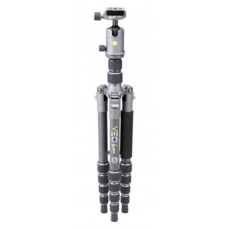 Vanguard VEO 2 GO 235CB Travel Tripod Kit with 5-Section Carbon Fiber Tripod & T-50 Compact Ball Head, 8.8 lb Load Capacity