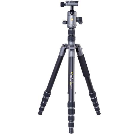 Vanguard VEO 2GO 265HABM 5-Section Al Travel Tripod/Monopod, Ball Head, 22 lbs