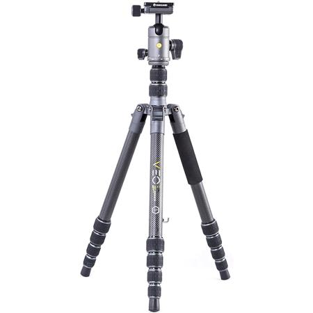 Vanguard VEO 2GO 265HCBM 5-Section CF Travel Tripod/Monopod, Ball Head, 22 lbs