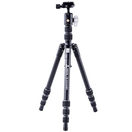 Vanguard VESTA TB 204ABS 4-Section Al Travel Tripod, T-46 Ball Head,39.8" Height