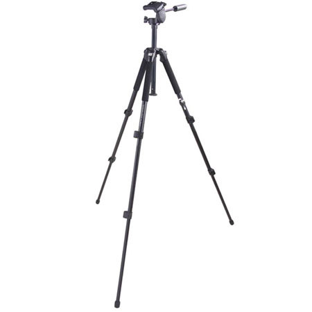Vanguard TRACKER1, 3 Section Aluminum Tripod, 18 lbs