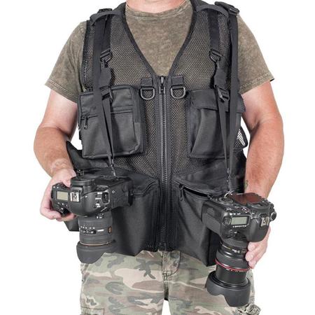 The Vest Guy Urban 5 Photo Vest, Large, Black Mesh