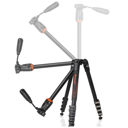 Vanguard VEO 235AP 5-section Aluminum Tripod with Pan Head -Black
