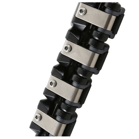 Vanguard VEO AM-324 4 Section Aluminum Monopod, 22.05lbs Capacity, 66.93" Extended Height, 21.77" Folded Height, 32mm Leg Diameter, Black