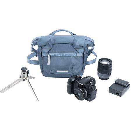 Vanguard VEO FLEX 18M Slim Rolltop Shoulder Bag, Blue
