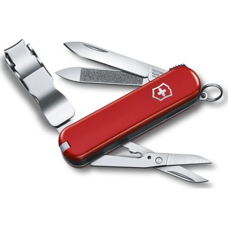 Victorinox Swiss Army 65mm/2.5" Nail Clip 580 Pocket Tool, Red