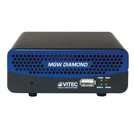 Vitec MGW Diamond Dual-Channel Full HD 1080p HEVC & H.264 Encoder, Real-Time AES