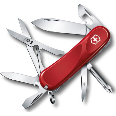 Victorinox Swiss Army Delemont 85mm (3.34") Evolution 16 Pocket Tool, Red