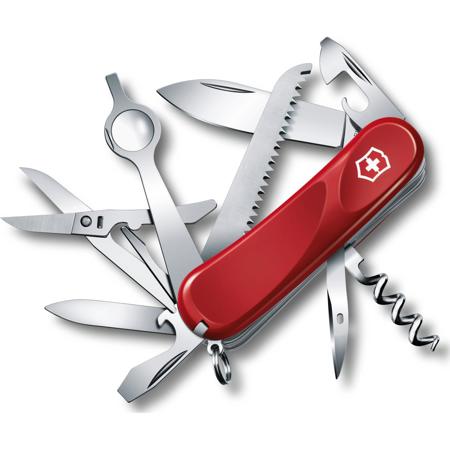 Victorinox Swiss Army Delemont 3.35" Evolution 23 Pocket Tool, Red