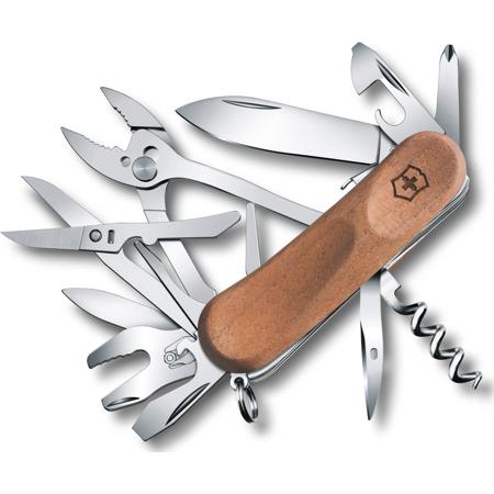 Victorinox Swiss Army Delemont 85mm (3.35") EvoWood S557 Pocket Tool, Walnut